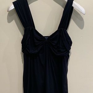 Velvet Cotton Bow Tank Top